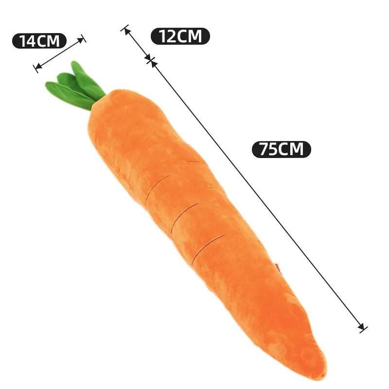HOOPET Dog Toy Pet Carrot Plush Toy Vegetable Chew Toy for Small Medium Large Dogs Pet Sound Playing Toy Dog Accessories