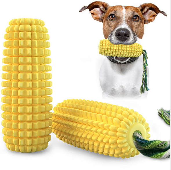 Pet Hot Sale Dog Toy Corn Molar Grinding Stick Chew Toy Dog Chew  Pet Interactive Dog Toys