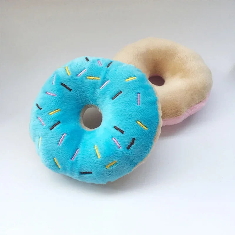 Soft Dog Donuts Plush Pet Dog Toys for Dogs