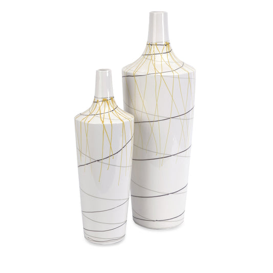 Curasso Retro Finish Vases - Set of 2