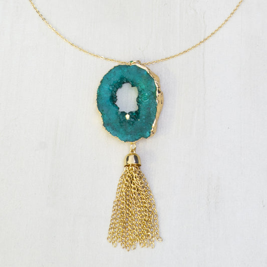 Valda Geode Necklace