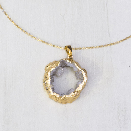 Eudora Geode Necklace