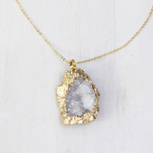 Valda Geode Necklace