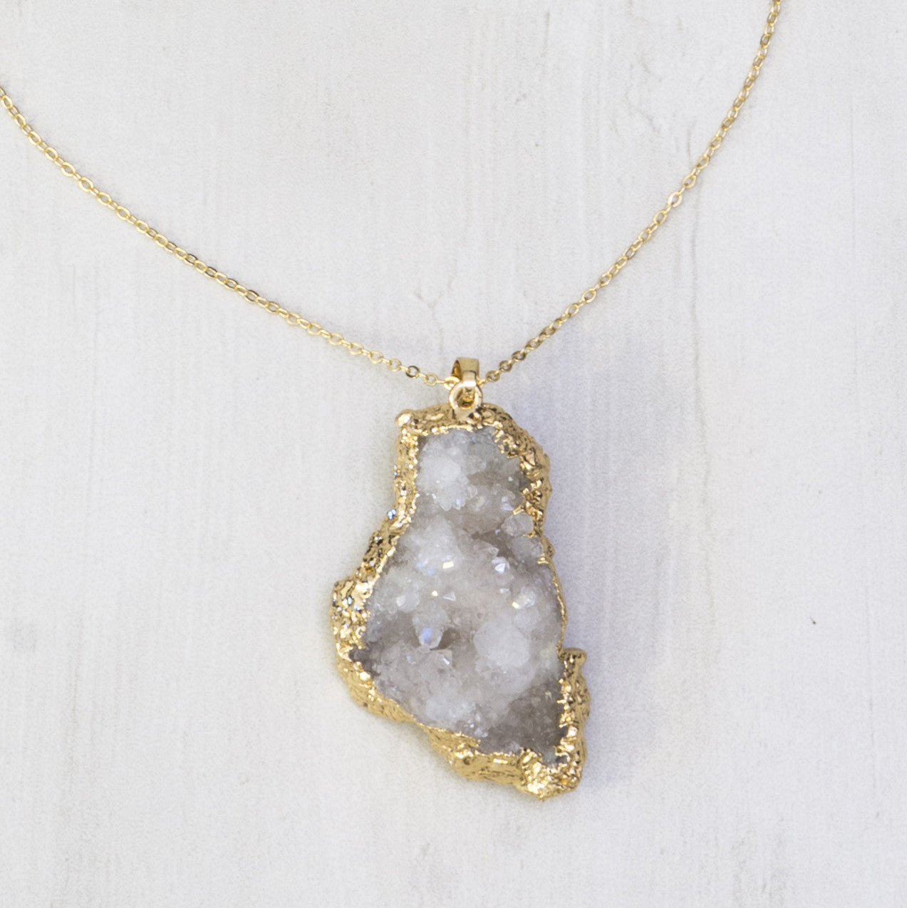 Jade Geode Necklace