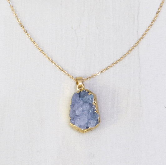 Tabby Geode Necklace